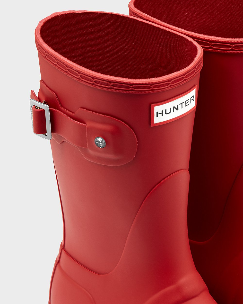 Botas De Cortas Original Hunter Mujer - Rojos - 243190GCO